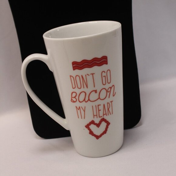 Don't Go Bacon My Heart Coffee Tea Tall Novelty Mug - Picture 3 of 11